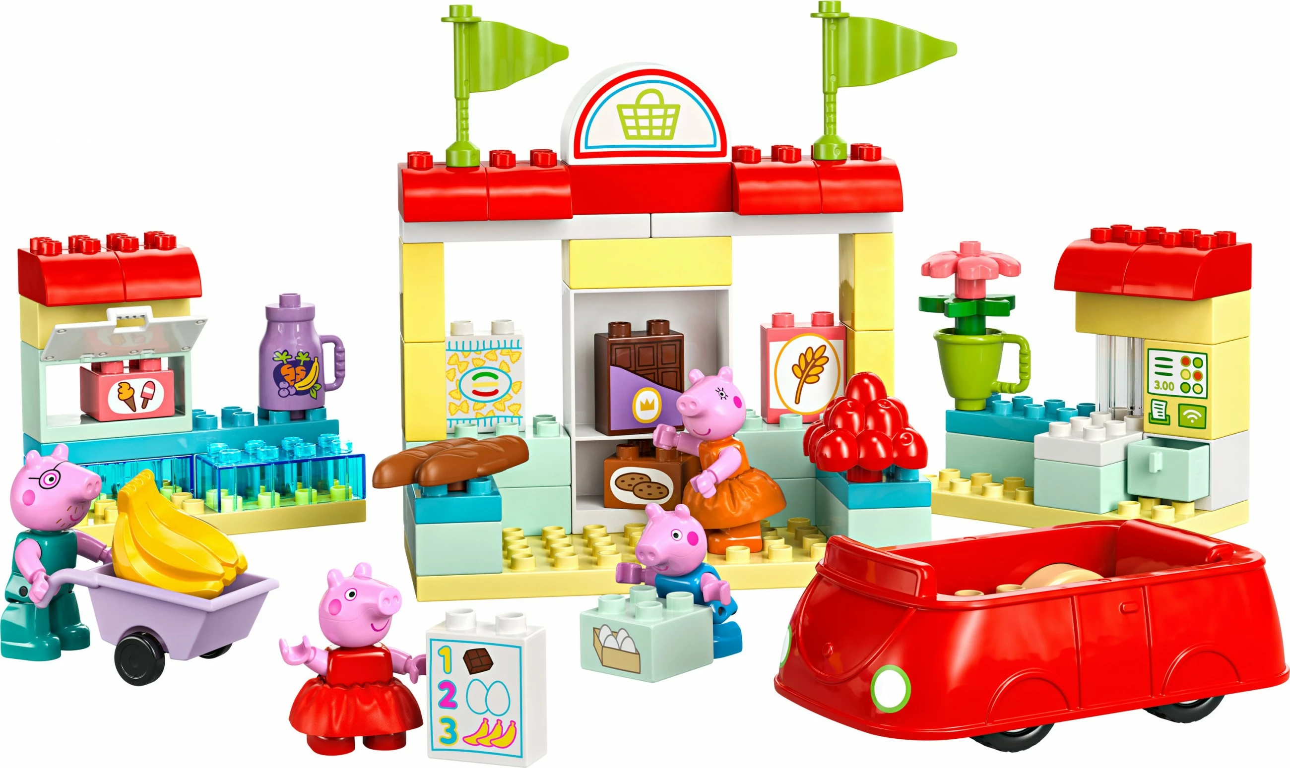 Set lodrash LEGO Duplo 10434 Peppa Pig Peppas Supermarkt