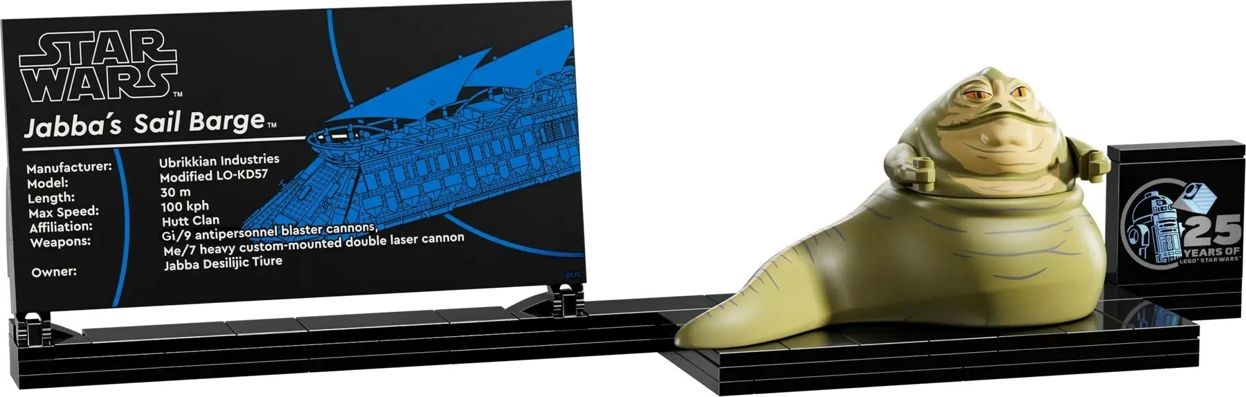 Set LEGO Star Wars Jabba's Sail Barge 75397, për të rritur, Kafe