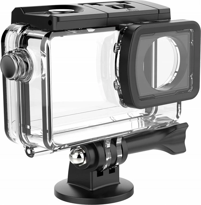 Kasë waterproof SJCAM SJ8 për SJ8 Pro/Air/Plus, transparent/zi