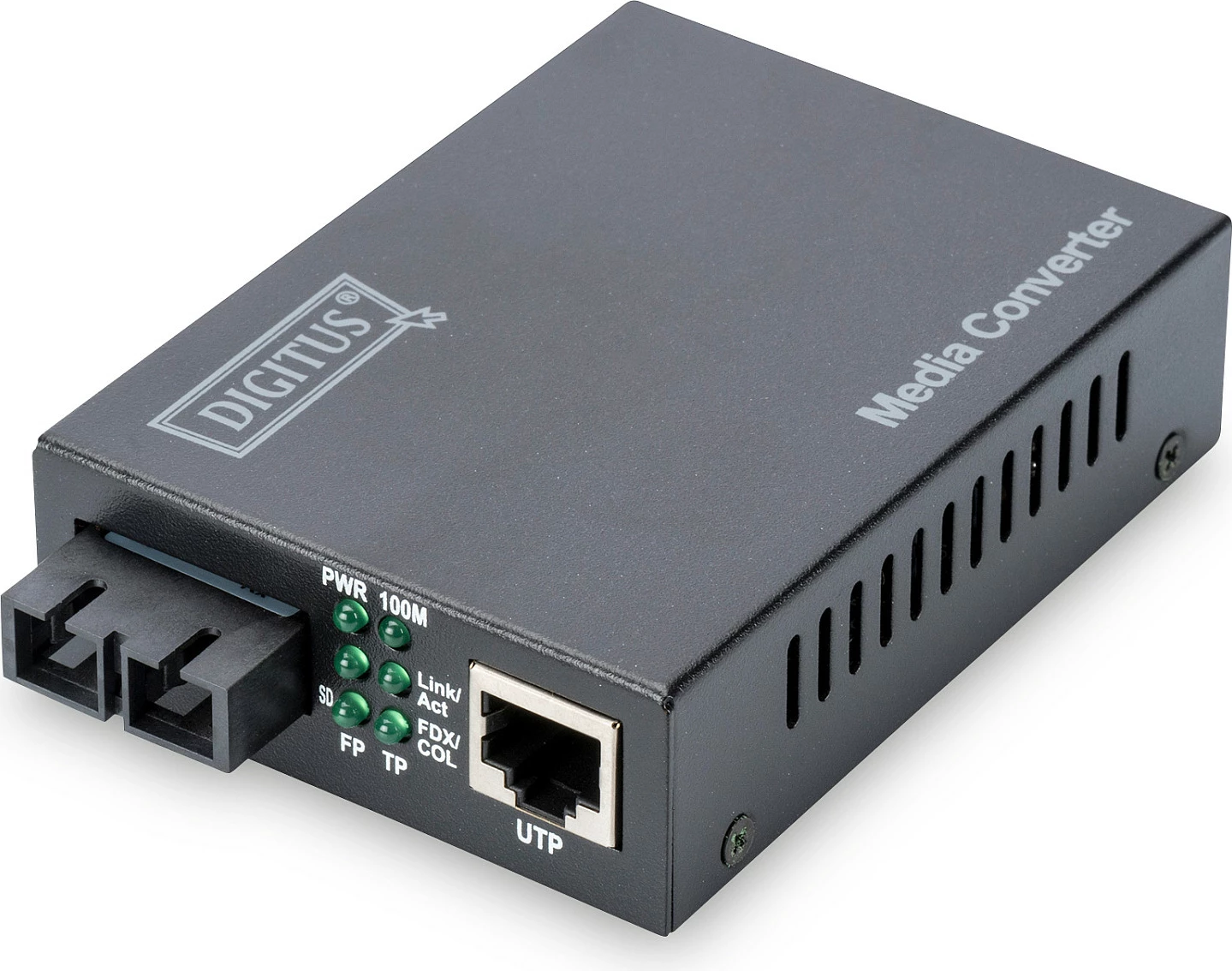 Media konverter Digitus Fast Ethernet RJ45-SC, 10/100 Mbps, single-mode 20 km, i zi