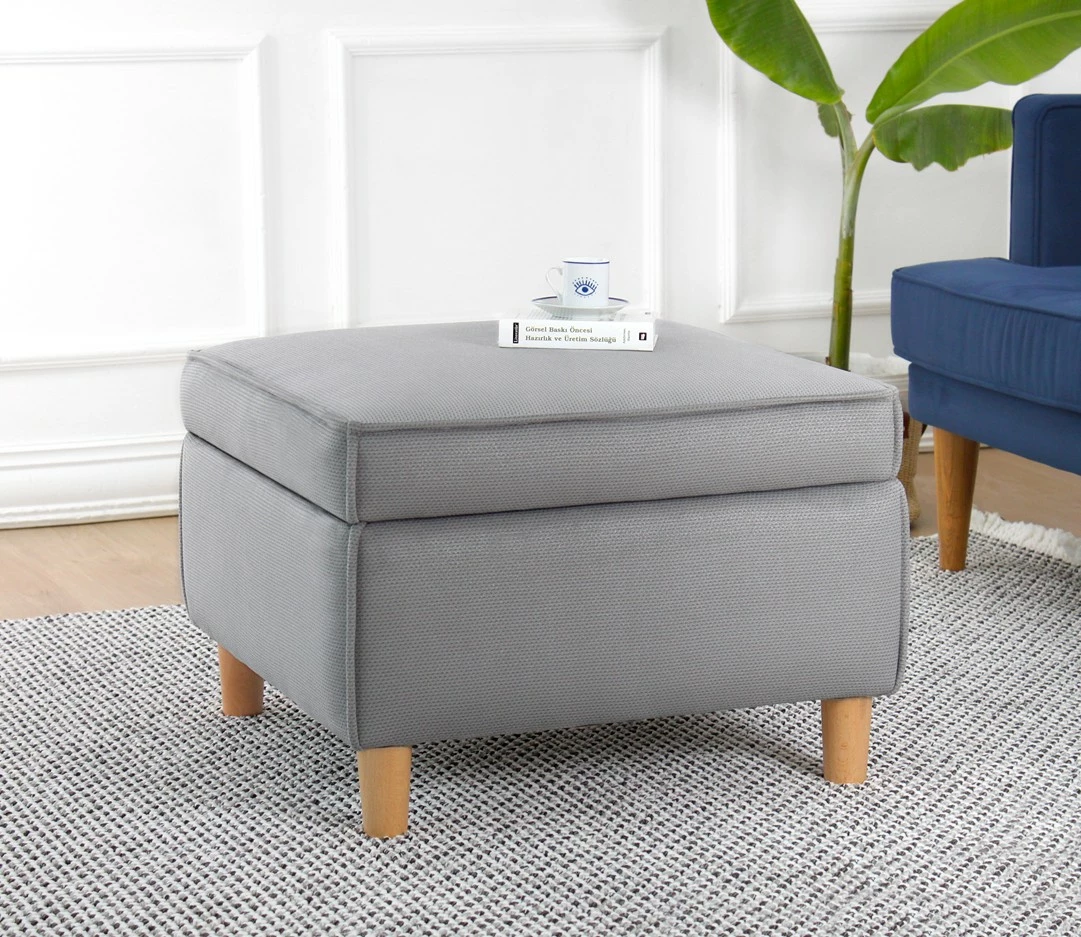 Puf Atelier del Sofa, ngjyrë gri, Roscen