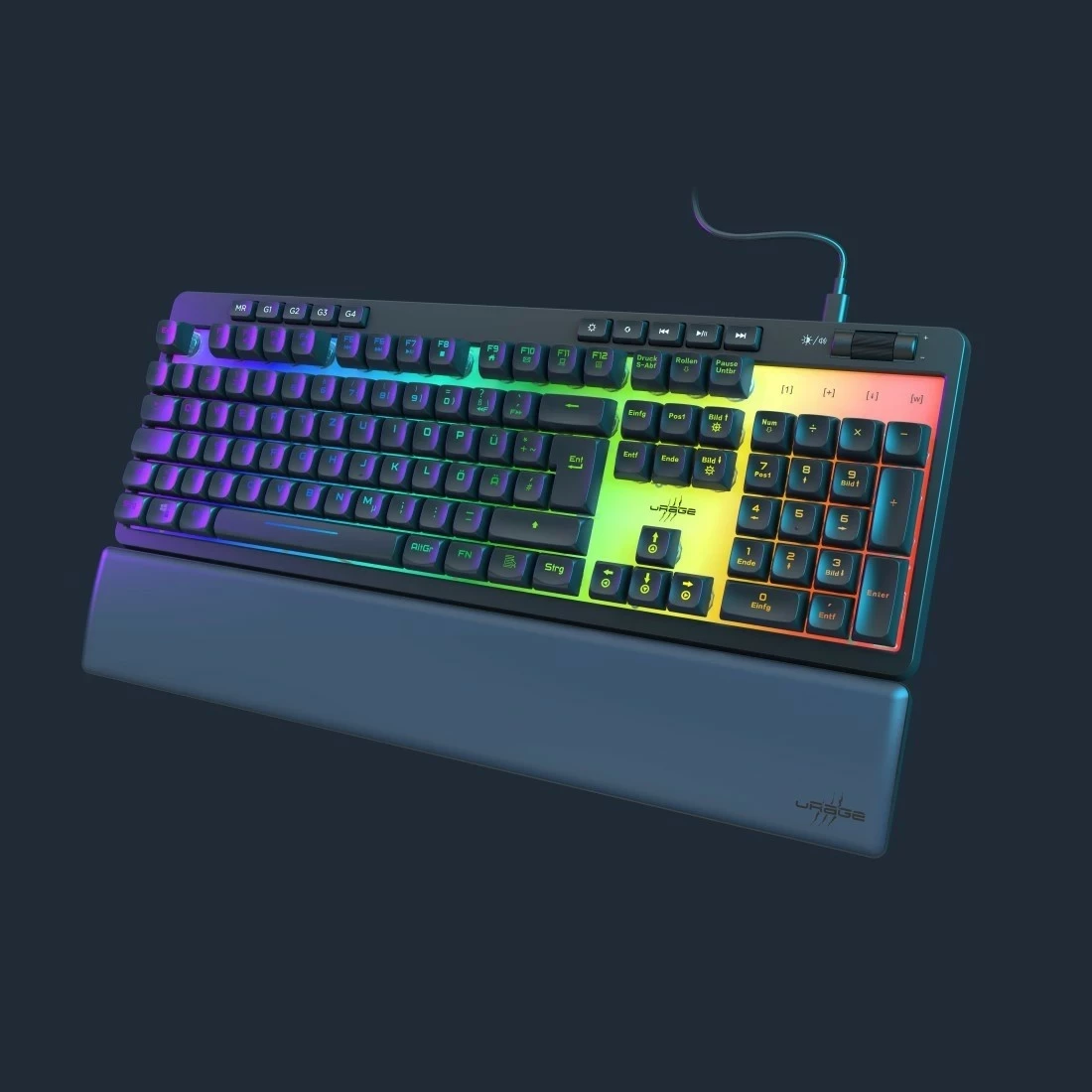 Tastierë gaming uRage Exodus 515, RGB, USB, full-size, e zezë