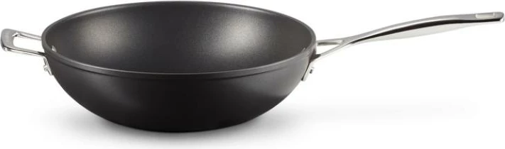Tigan wok Le Creuset Toughened Non-Stick 30 cm, me dy doreza inox, zi