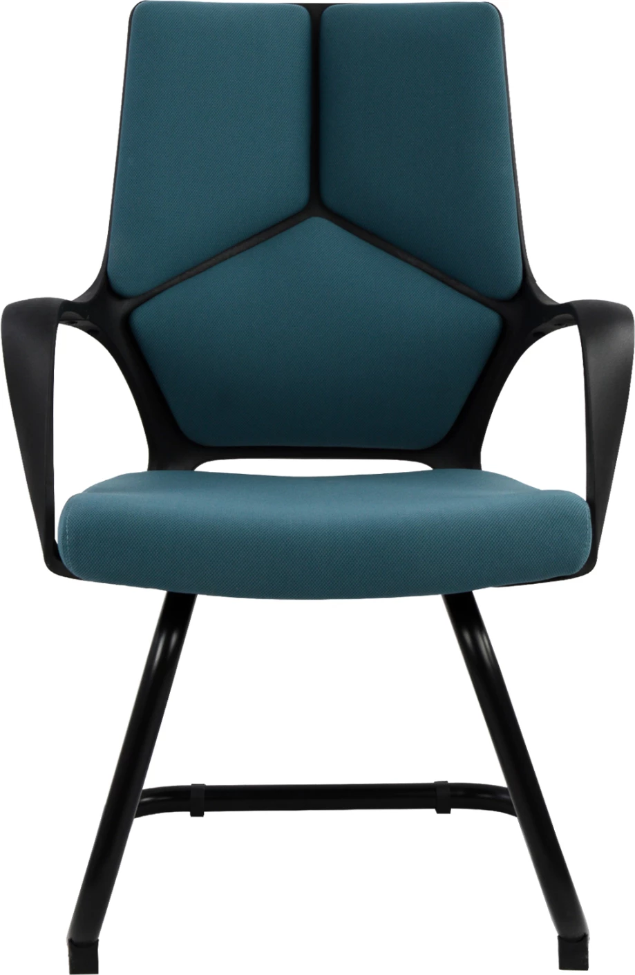 Karrige konferencash FH0168.06, e zezë/blu, 63,5x59x94,5 cm