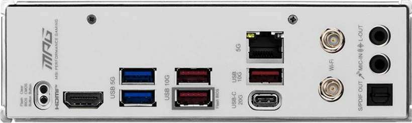 Pllakë amë MSI MPG B850I EDGE TI WIFI Mini-ITX, DDR5, Wi‑Fi 7, e bardhë