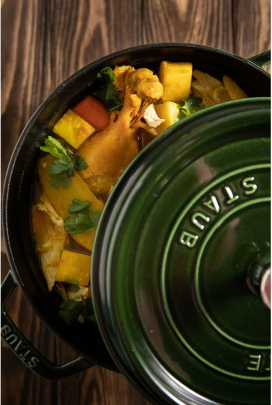 Tavë gize Staub La Cocotte 40509-356-0, 24 cm, 3.8 L, e gjelbër