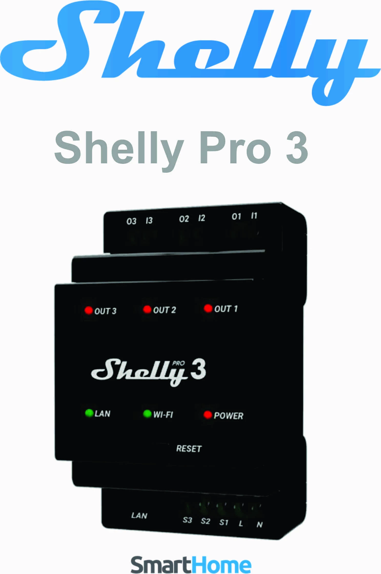 Ndërprerës inteligjent Shelly Pro 3