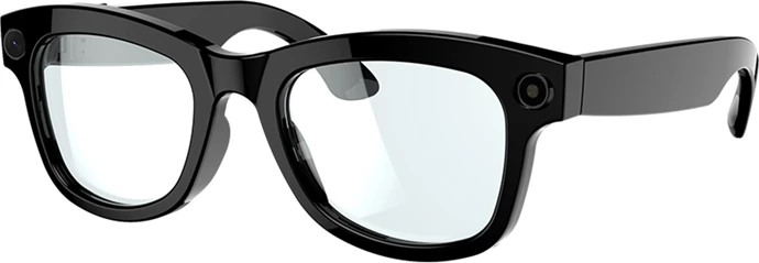 Syze smart AI Zeblaze Eyewear-Clear 32GB, lente transparente, kornizë e zezë