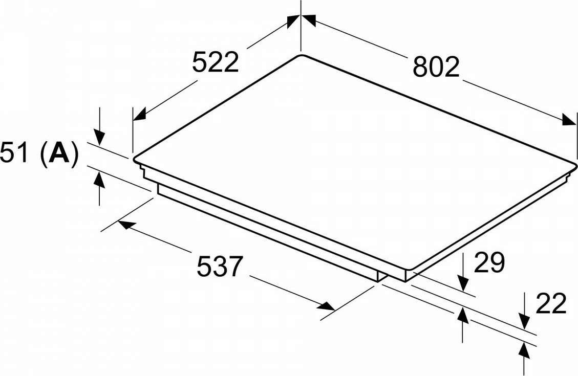 Pllakë induksioni Bosch PVS831HB1E, 80 cm, e zezë