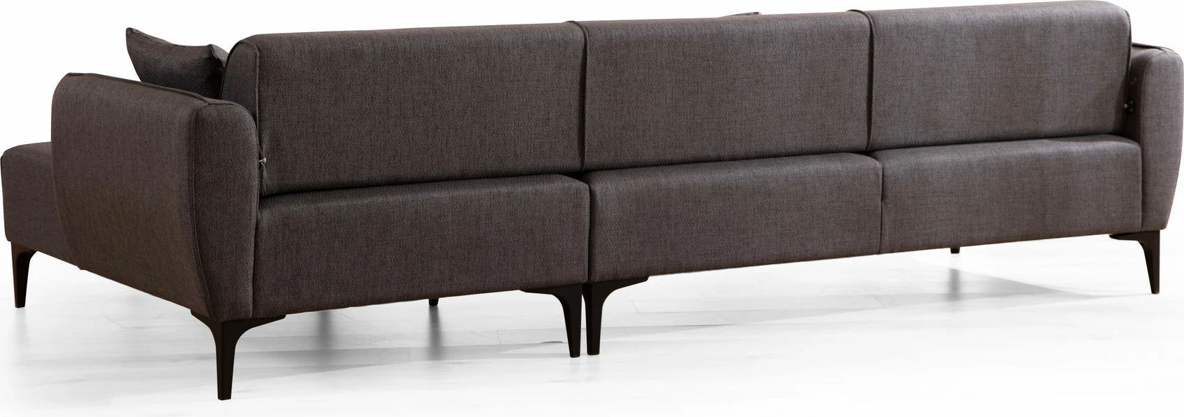 Kënd-sofë Atelier del Sofa, Belissimo, kënd i djathtë, ngjyrë gri e errët