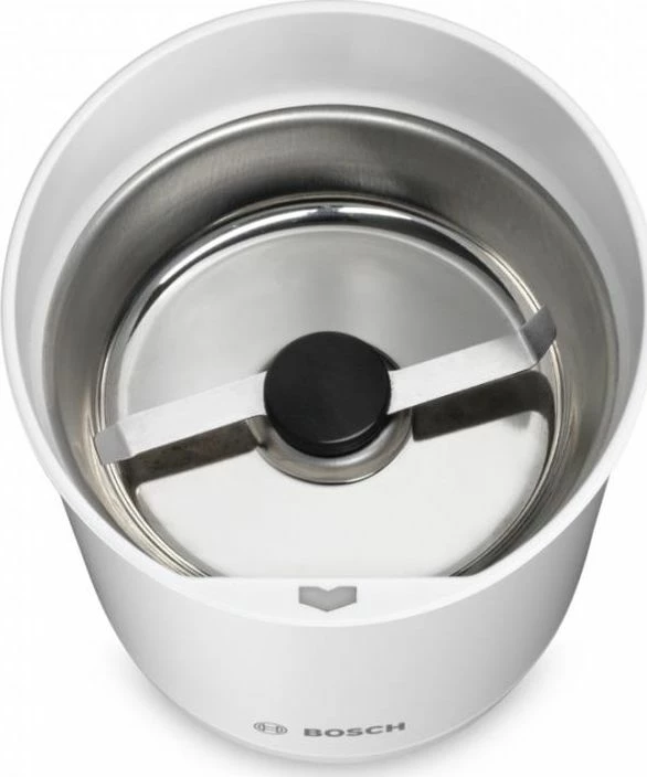 Mulli kafeje Bosch TSM6A011W 180 W, kapacitet 75 g, teh inox, Bardhë