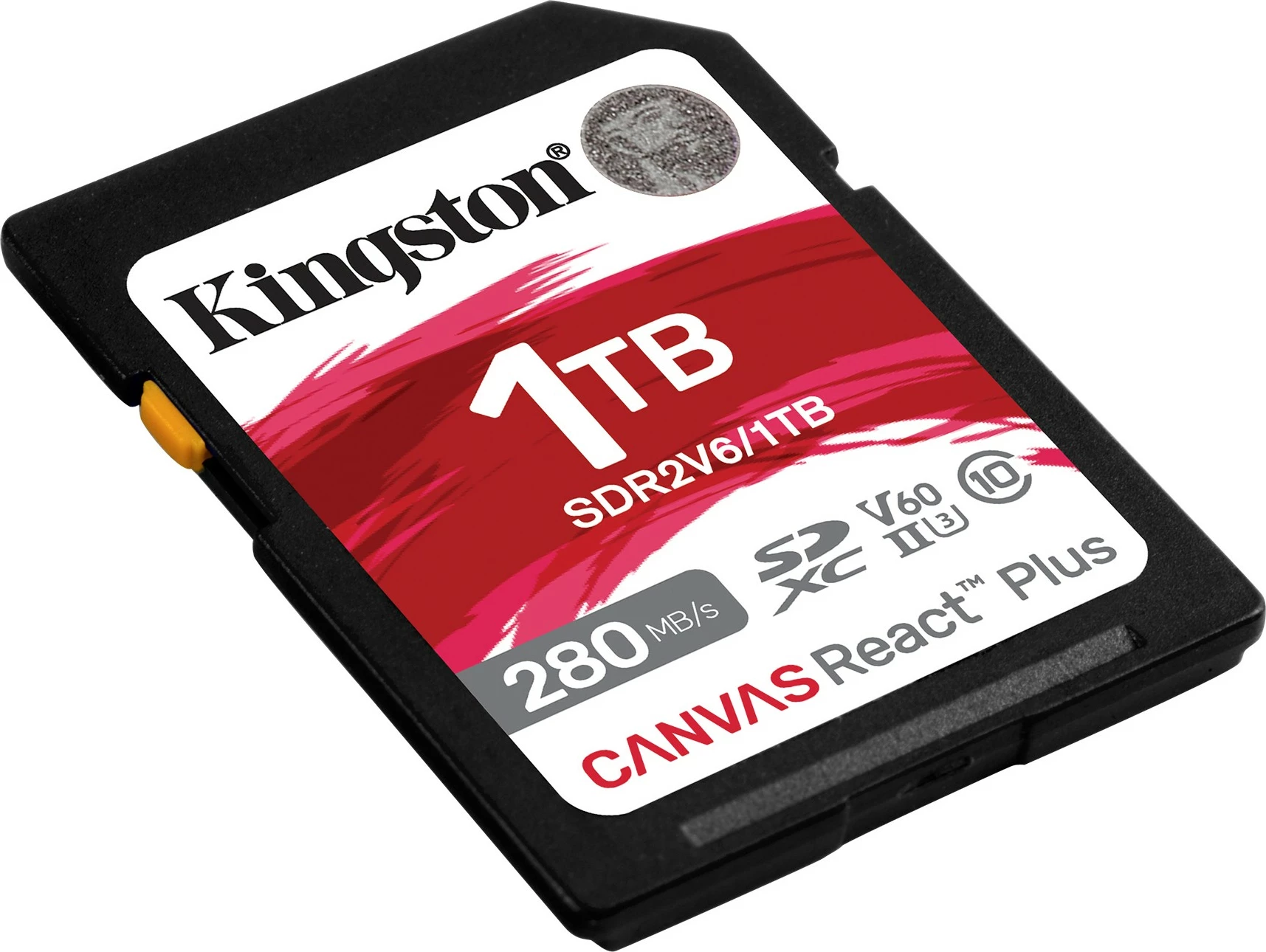 Kartelë memorie Kingston Canvas React Plus 1TB, SDXC, UHS-II, Class 10, V60, e zezë