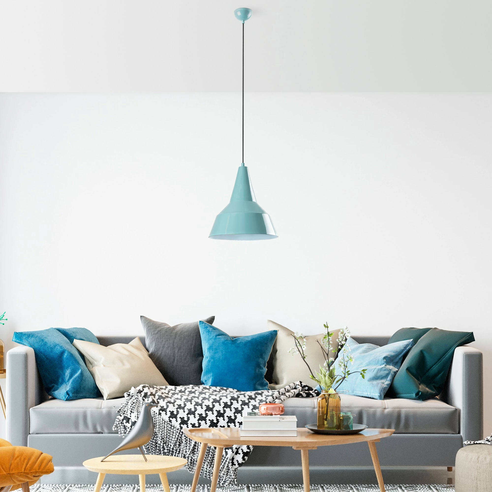 Llambë tavani Opviq, Saglam 3728, ngjyrë turquoise