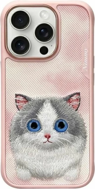 Kutia për iPhone Nimmy Big Eyed Pet 2.0 Cat, rozë