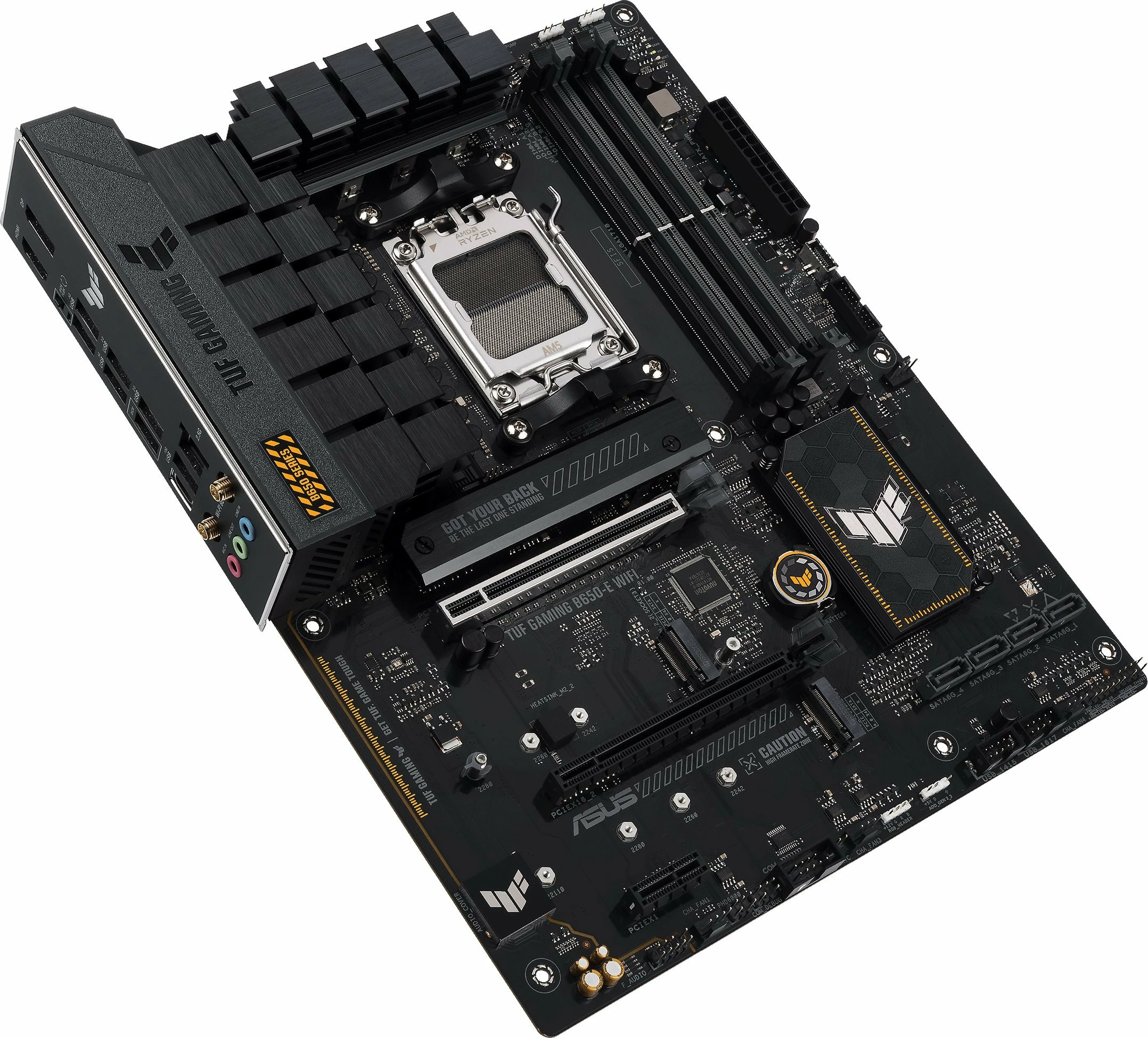Pllakë amë Asus TUF GAMING B650-E WIFI AM5, ATX, DDR5, Wi‑Fi 6E, Bluetooth, 2.5GbE, e zezë