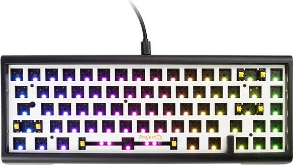 Tastierë gaming Ducky Tinker 65 Barebone, RGB, ANSI, e zezë