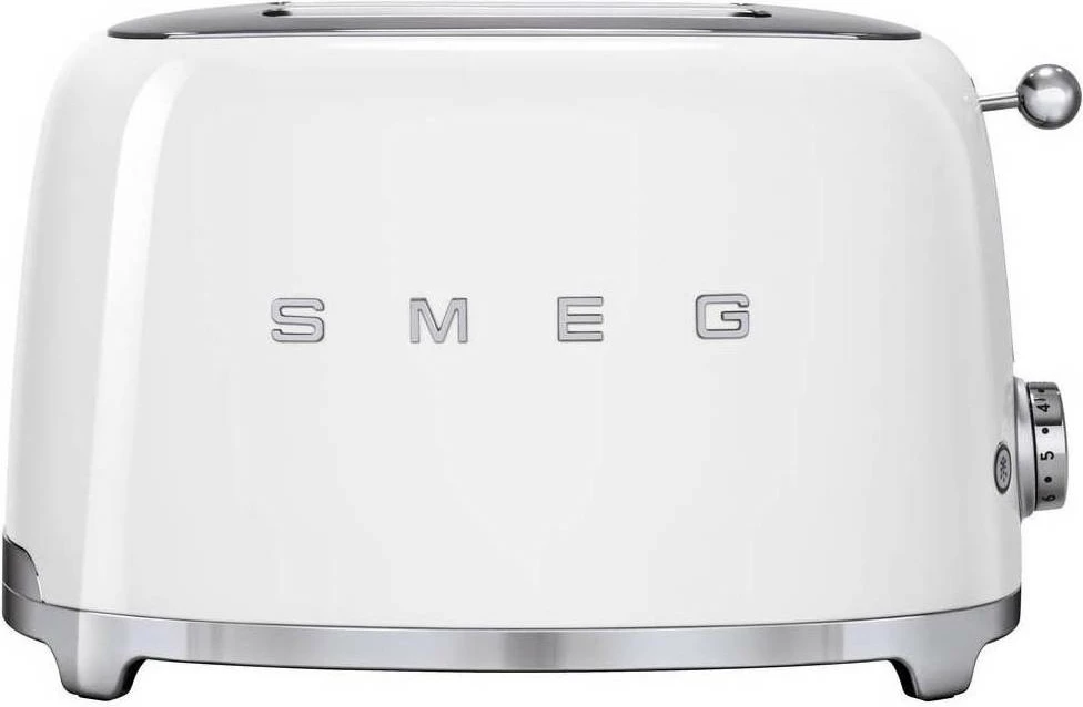 Toster Smeg TSF01WHEU 950W, 2 slote, pop-up, e bardhë