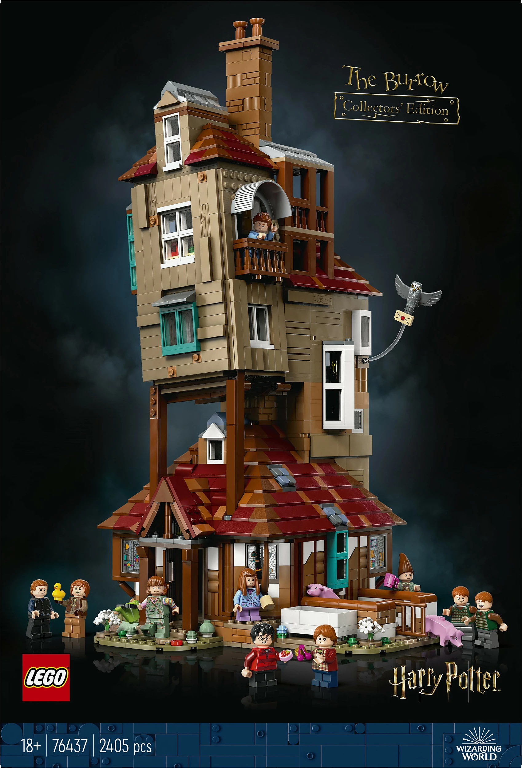 Set ndërtimi LEGO The Burrow, Koleksionist, 2405 pjesë, shumëngjyrësh