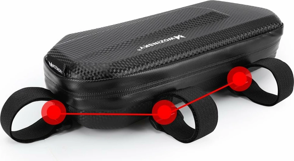 Çantë kornize për biçikletë Wozinsky WBB10BK, 1.5L, e zezë