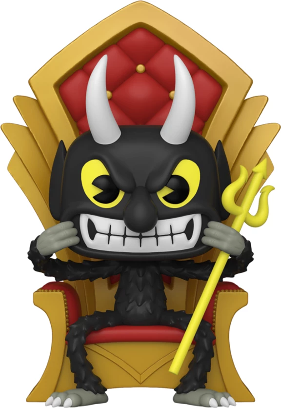Figurinë koleksionuese Funko Pop! Deluxe Cuphead S3 Devil in Chair