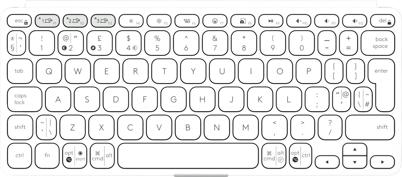 Tastierë Logitech Keys-To-Go 2, Pale Grey