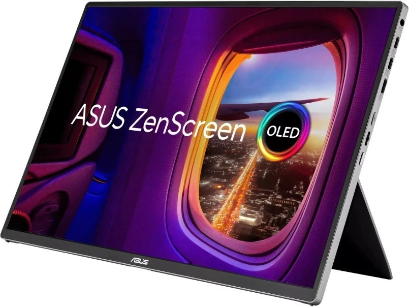 Monitor portabil Asus ZenScreen OLED MQ16FC, 16 inch, 1920x1200, USB-C, mini HDMI, argjendtë