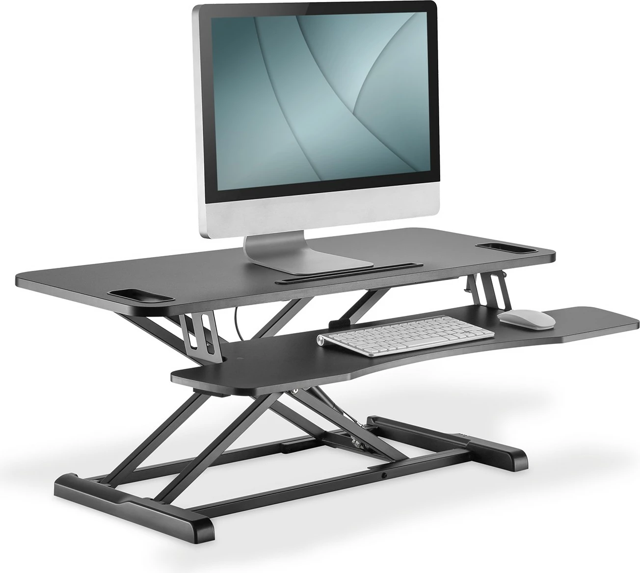 Riser ergonomik tavoline Digitus, Workspace Riser, rregullim lartësie manual, 95x62cm, i zi