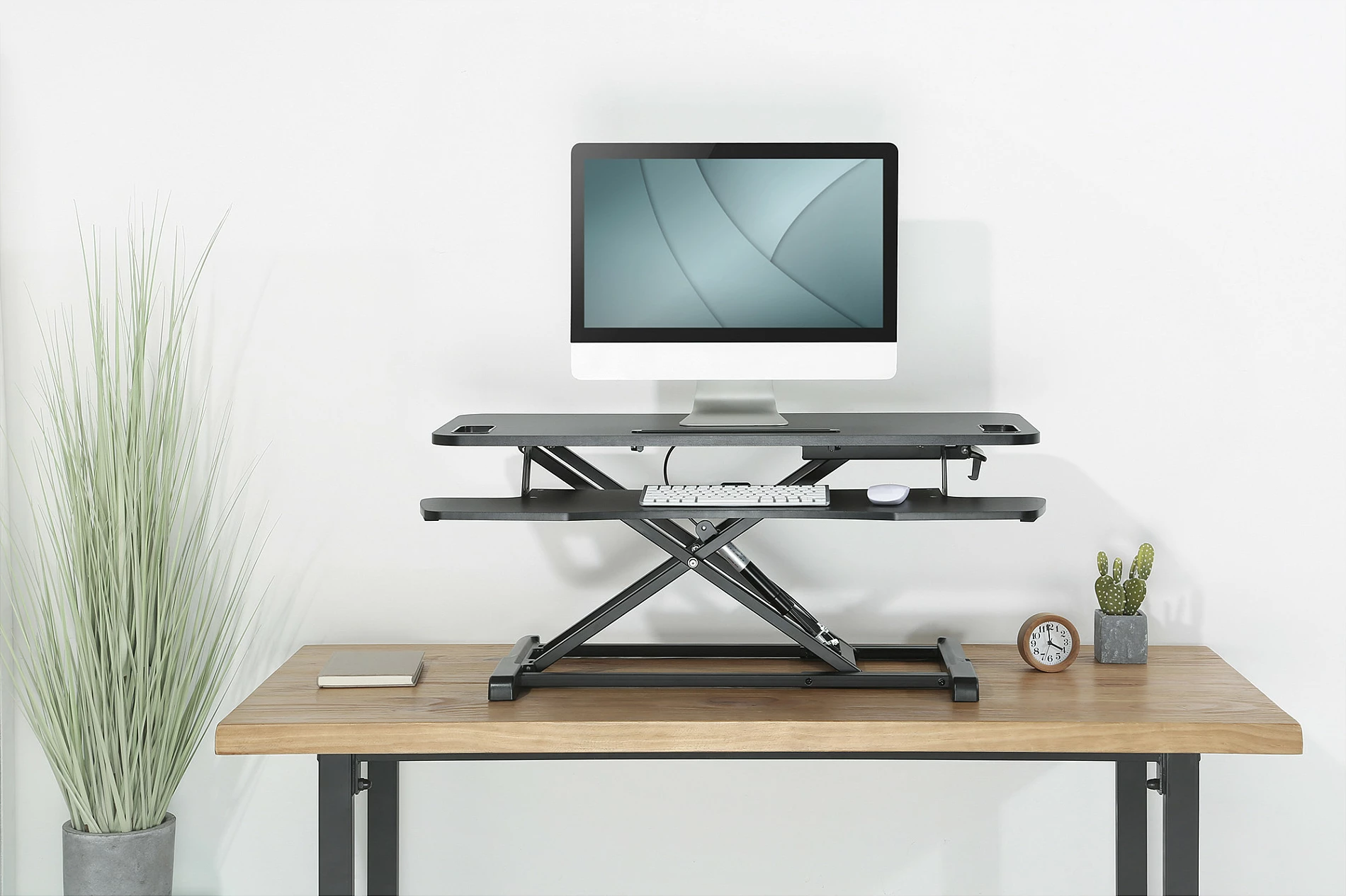 Riser ergonomik tavoline Digitus, Workspace Riser, rregullim lartësie manual, 95x62cm, i zi