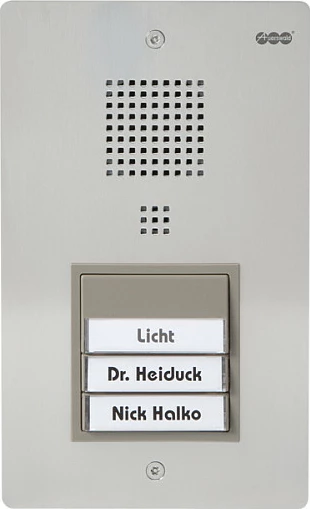 Interfon Auerswald TFS-Dialog 313, 3 butona, me kabllo, inox