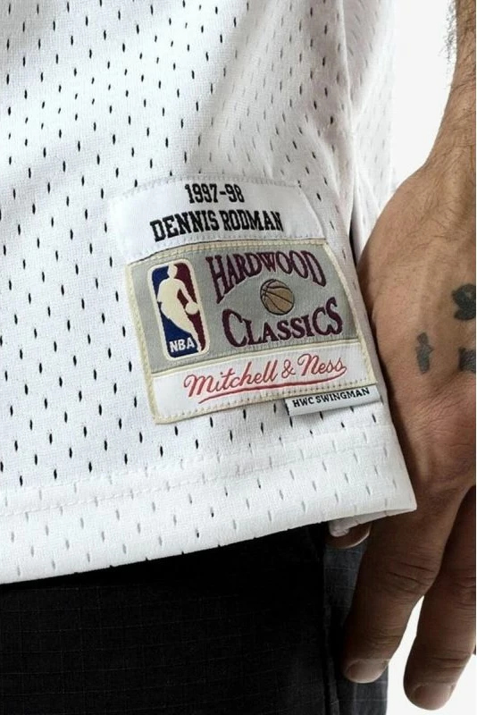 Fanellë për meshkuj Mitchell & Ness Chicago Bulls, e bardhë