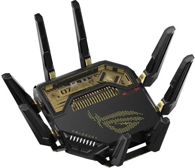Router Asus GT-BE98 Edition 20, Wi-Fi 7, 4 bërthama, 2048MB RAM, 256MB Flash, i zi