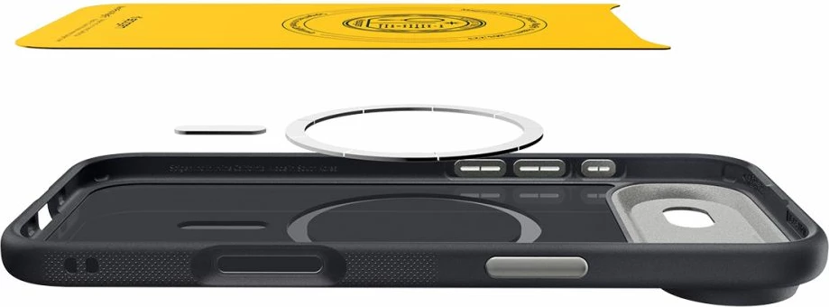 Mbështjellës, Spigen, Nano Pop MagSafe, për Apple iPhone 17 Air, me MagSafe, poliuretani, i zi