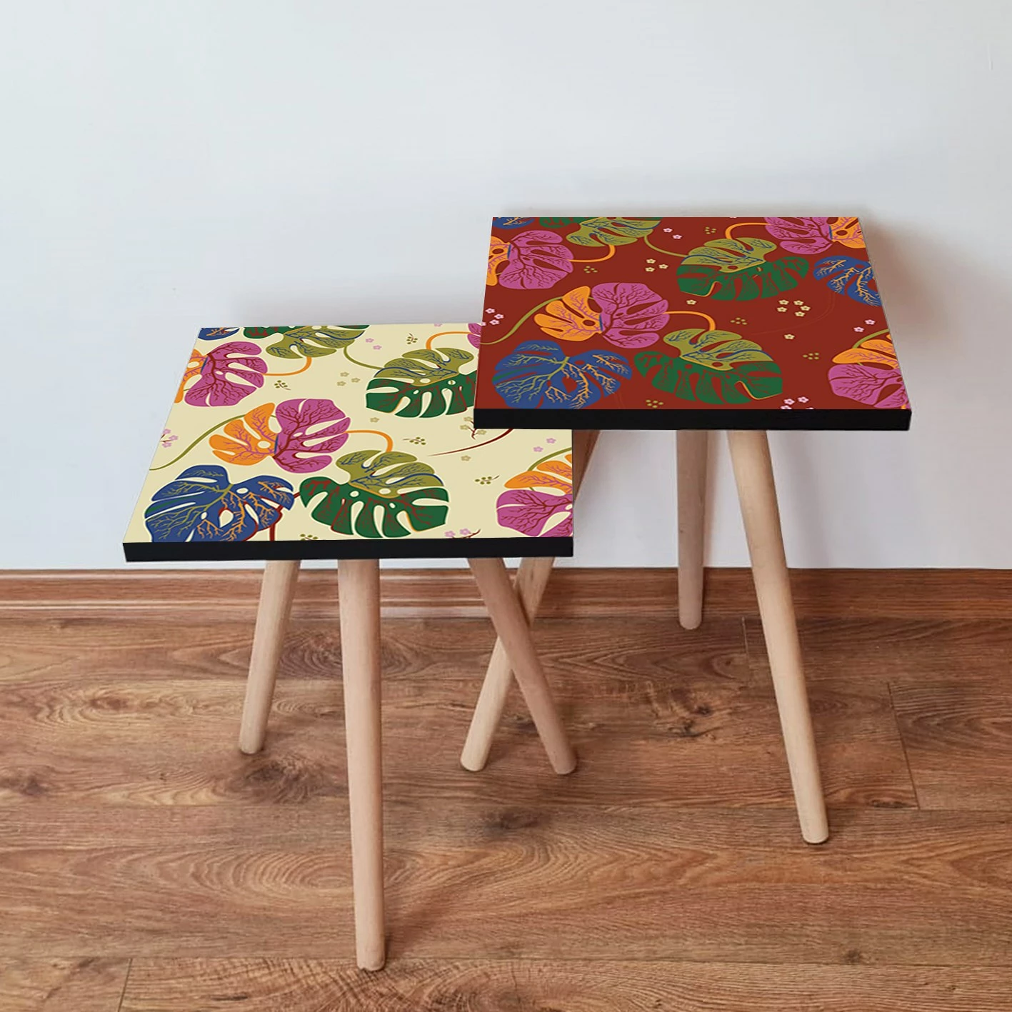 Set tavolinash të mbivendosura, shumëngjyrëshe, Skye Decor, 2 copë, 2Shp430