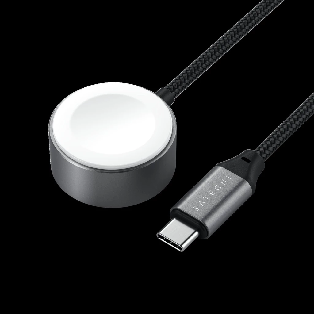 Satechi USB-C Magnetic Fast-Charging Cable for Apple Watch - Space Gray