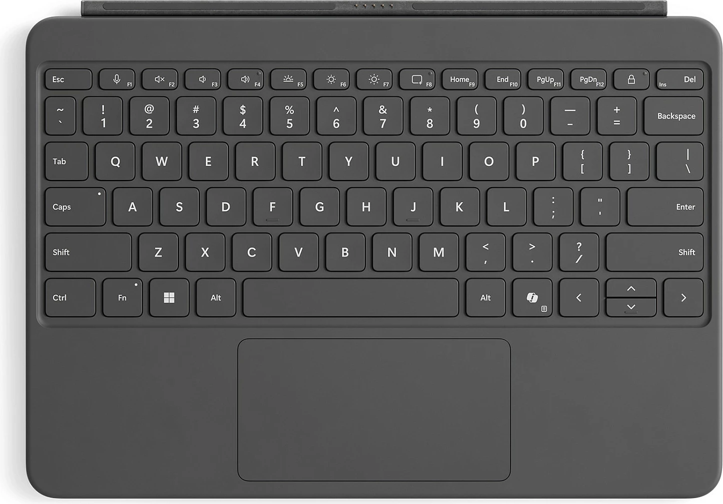 Tastierë Microsoft Surface Pro Type Cover 12", AT/DE, me ndriçim, Alcantara, gri
