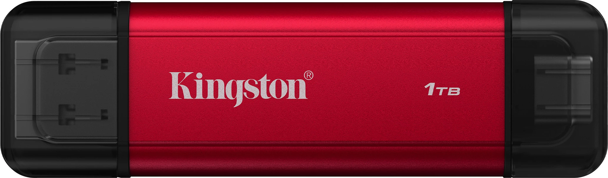 SSD ekstern Kingston Dual Portable SSD 1TB, USB-A/USB-C, USB 3.2 Gen 2, 1050MB/s, zi/kuqe