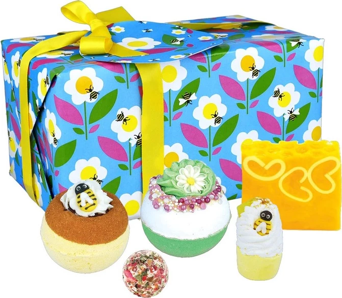Set dhuratë për banjë Bomb Cosmetics Just Bee Yourself për femra, 5 copë