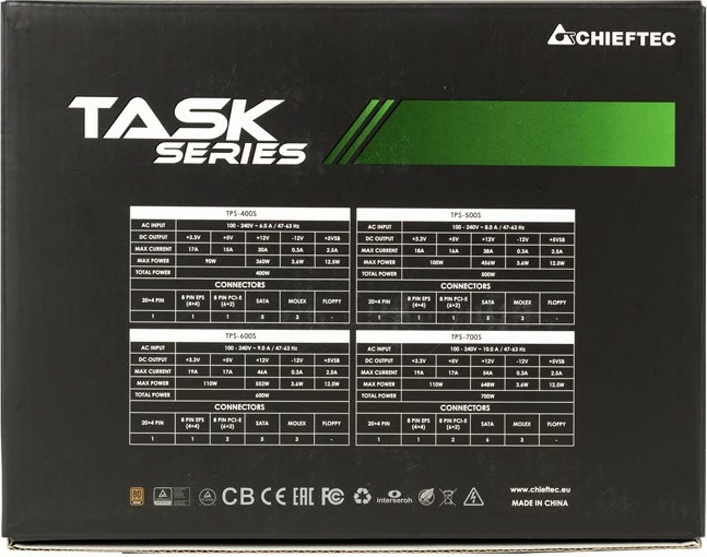 Furnizues energjie Chieftec Task TPS-700S, 700 W