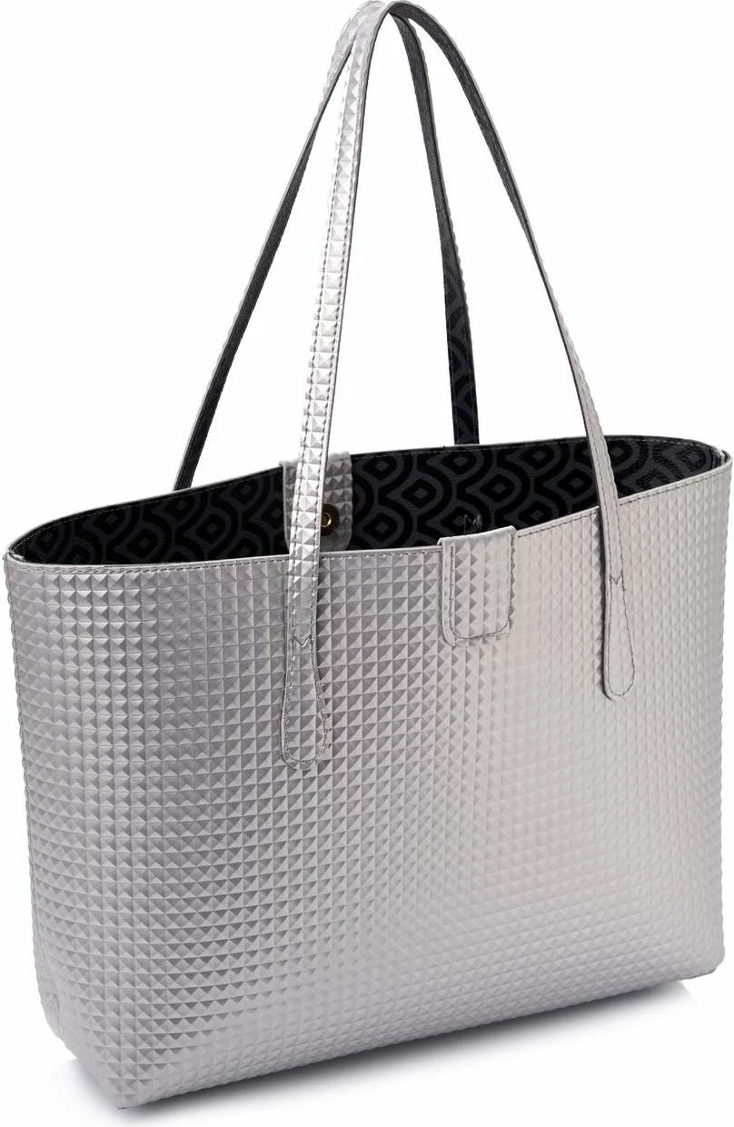 Çantë tote Lucky Bees, ngjyrë argjendi, 1238 Prm