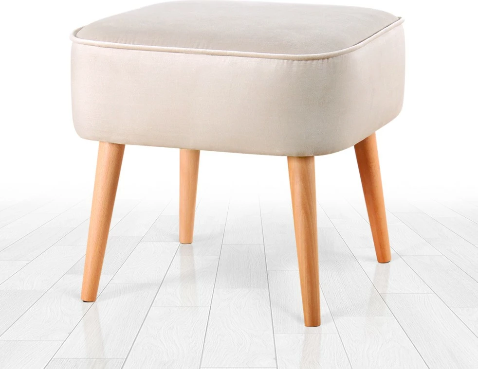 Puf Atelier del Sofa, Moouv 7083, kadife, ngjyrë krem