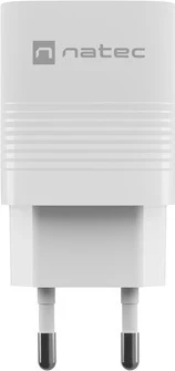Karikues Natec Ribera GaN 30W, USB-A dhe USB-C, i bardhë