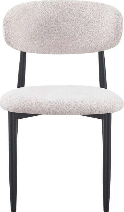 Karrige Folegio, ngjyrë krem me këmbë të zeza, 50x57x79.5cm