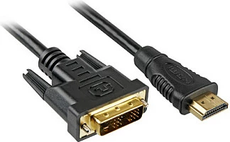 Kabllo Sharkoon HDMI në DVI-D 3m, e zezë