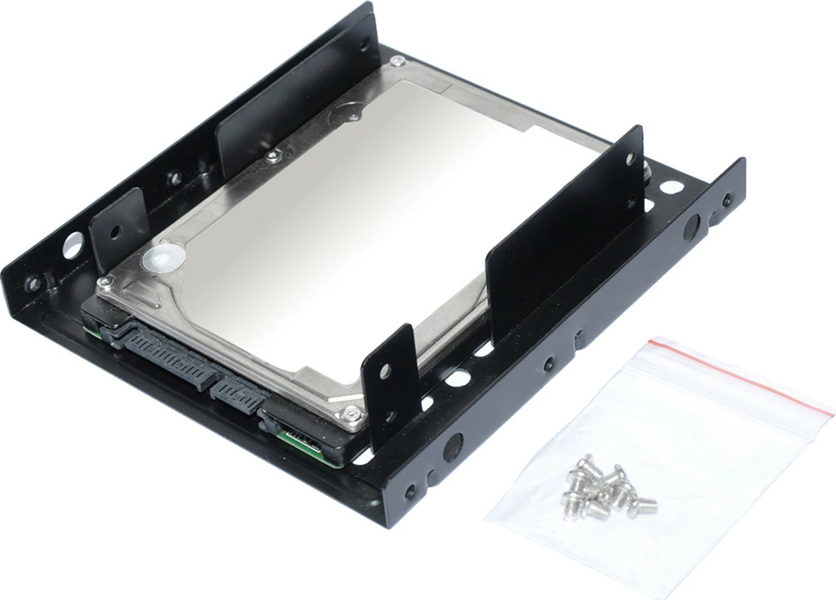 Adapter montimi Ultron 377215 për HDD/SSD 2.5"/3.5", metal, i zi