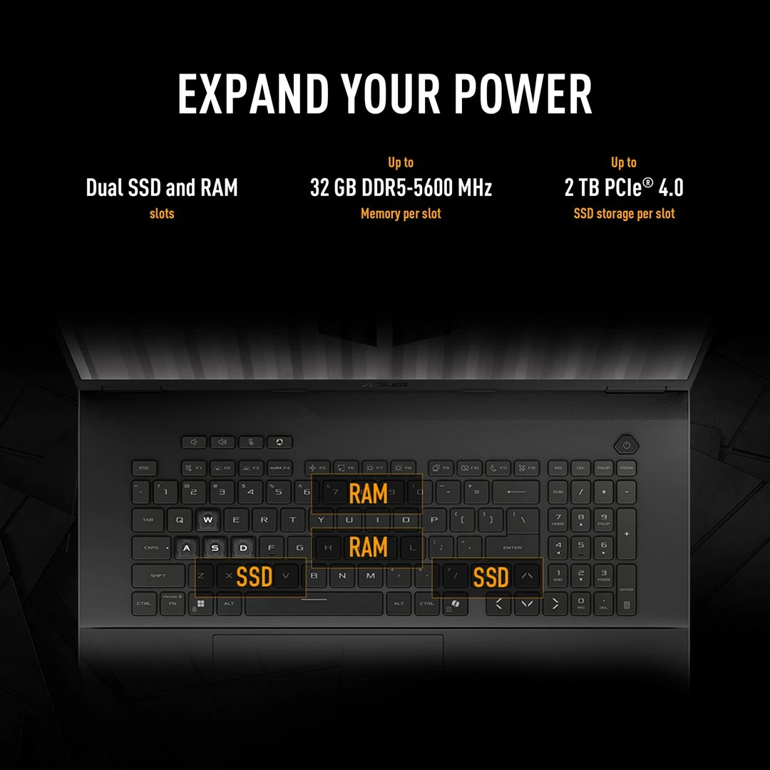 Laptop gaming ASUS TUF Gaming A18 FA808UM-S9058, 18", AMD Ryzen 7, 16 GB RAM, 512 GB SSD, NVIDIA RTX 5060, Gri