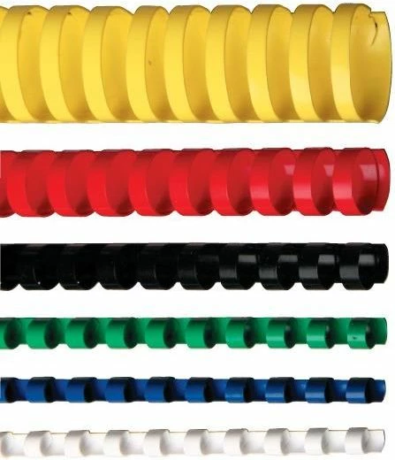 Spirale plastike për lidhje dokumentesh Opus ib06CZA 6 mm, 100 copë, e zezë