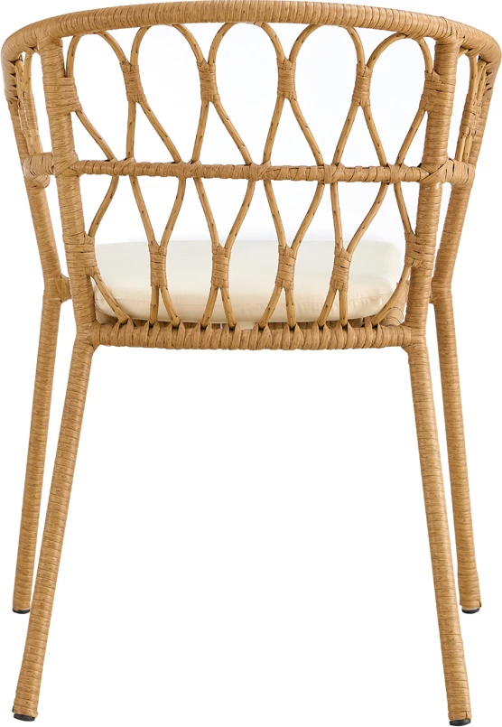 Karrige Surabaya, natyrale, e bardhë, 59x56x77.5 cm