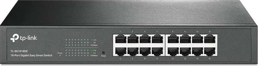 Switch TP-Link TL-SG1016DE 16-Port Gigabit Easy Smart, Managed, L2, Rack mounting, 1U
