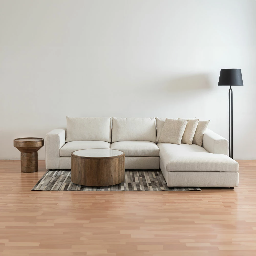 Tavolinë anësore Dubai, dru mango, ngjyrë arre, 50x50x54 cm