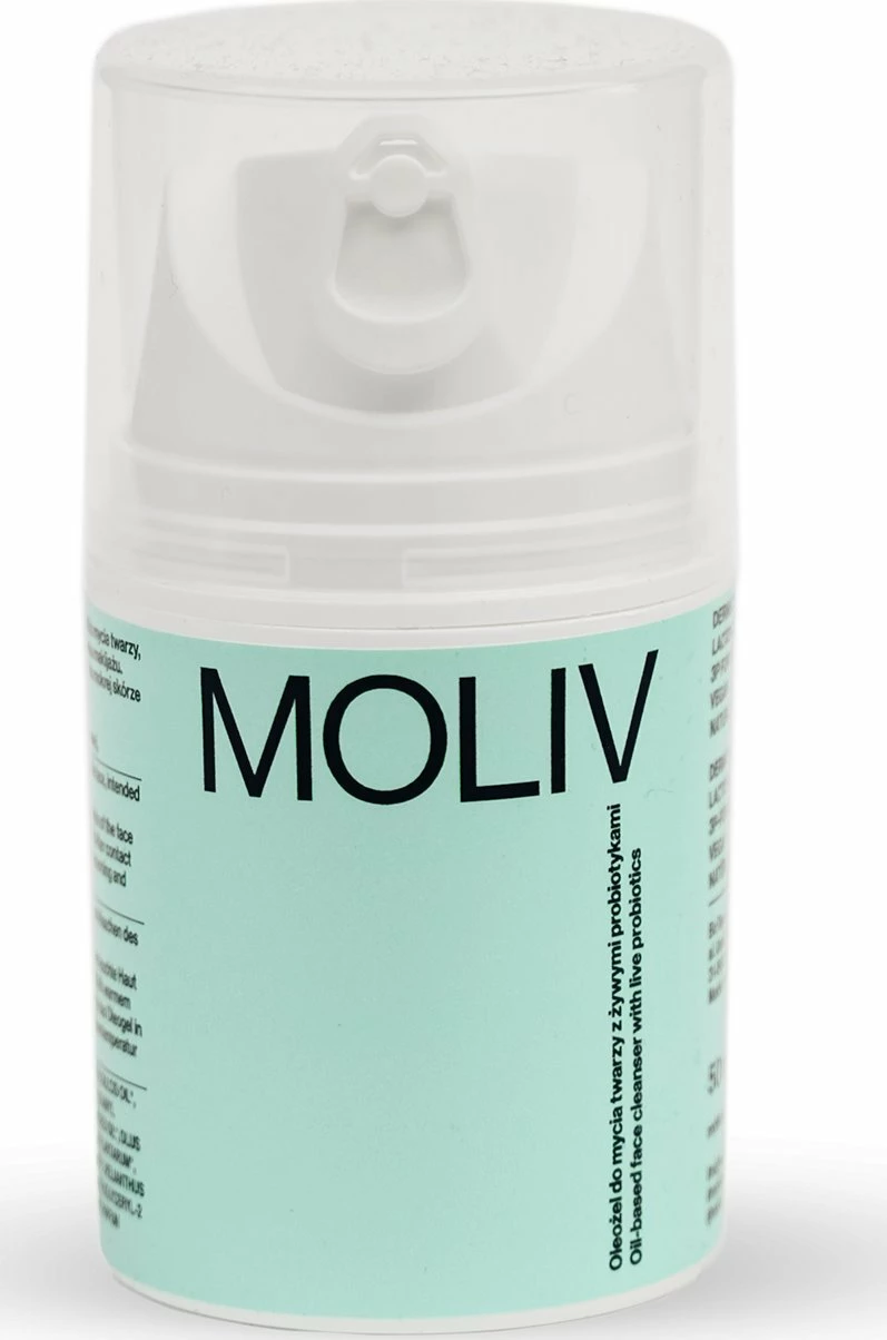 Oleo-xhel pastrues fytyre MOLIV Oleożel me probiotikë të gjallë, vegan 50 ml